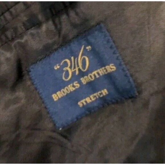 Brooks Brothers 346 Stretch Suit Men's 45L  Blazer Jacket Charcoal Pants 38/31 - Picture 9 of 13